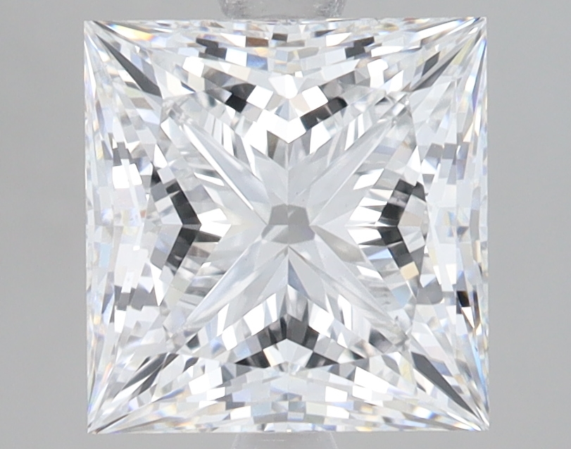 Lab Grown 3.07 Carat, D Colour, <br/>VS1 Clarity PRINCESS Diamond
