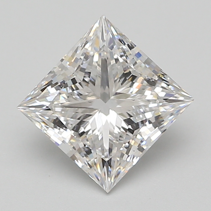 Lab Grown 3.03 Carat, E Colour, <br/>VS2 Clarity PRINCESS Diamond