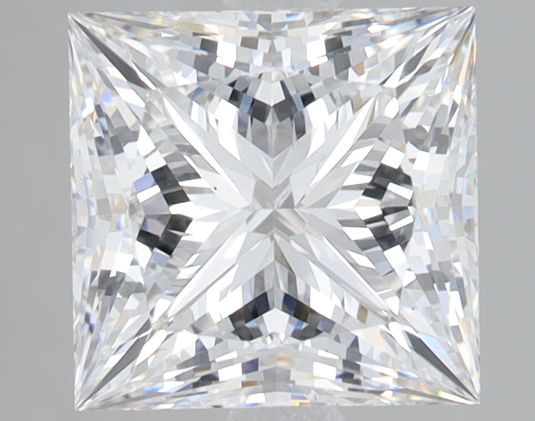 Lab Grown 3.04 Carat, E Colour, <br/>VS1 Clarity PRINCESS Diamond