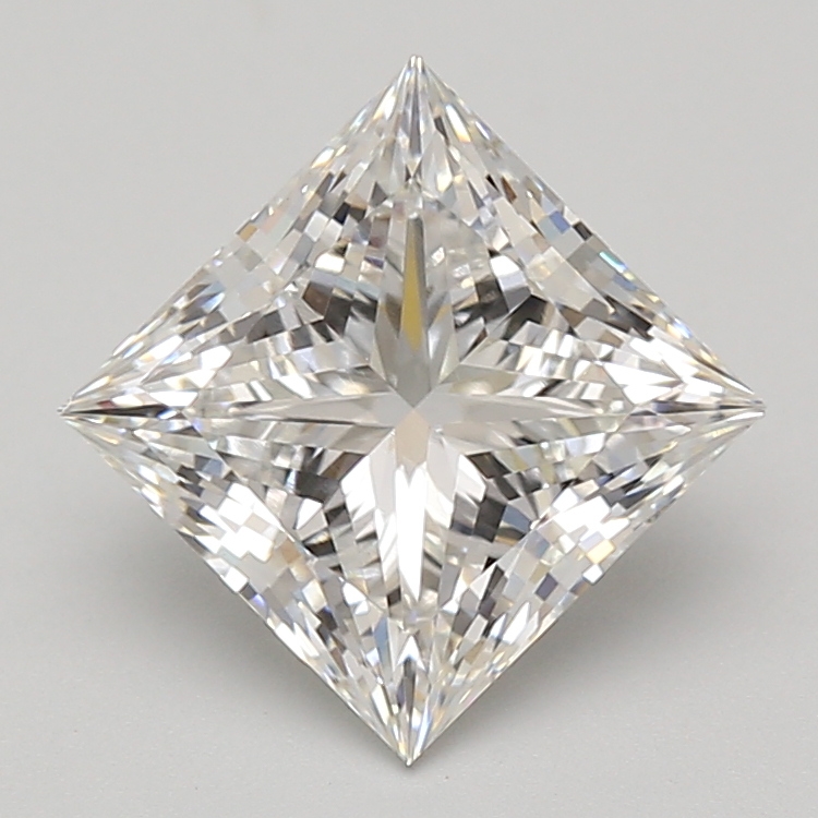 Lab Grown 3.07 Carat, E Colour, <br/>VS1 Clarity PRINCESS Diamond