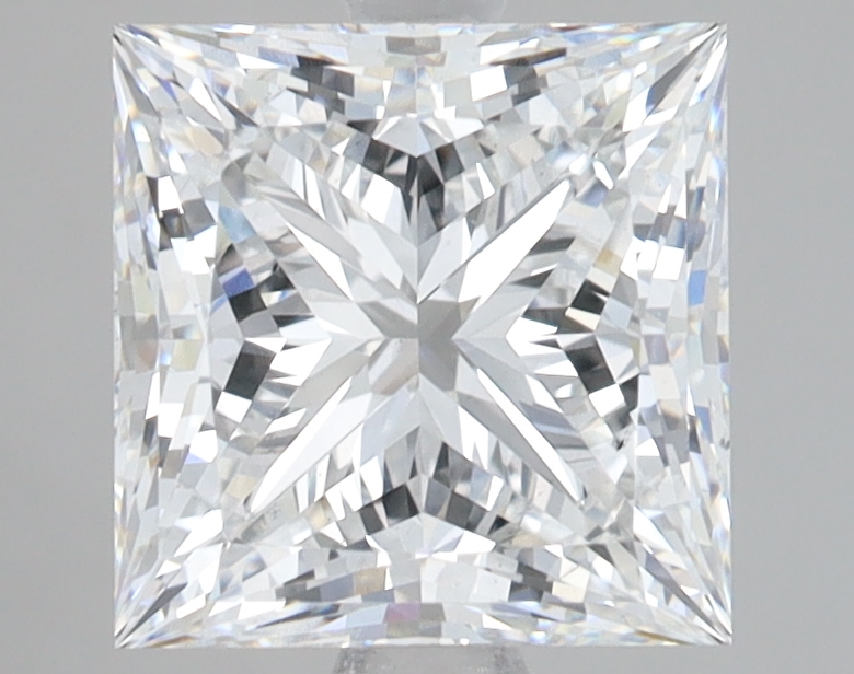 Lab Grown 3.02 Carat, E Colour, <br/>VS2 Clarity PRINCESS Diamond