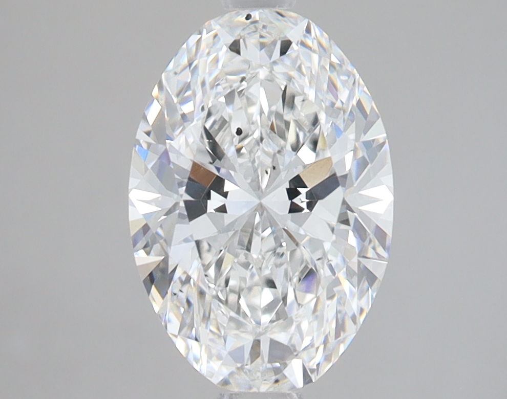 Lab Grown 2.08 Carat, E Colour, <br/>SI1 Clarity OVAL Diamond