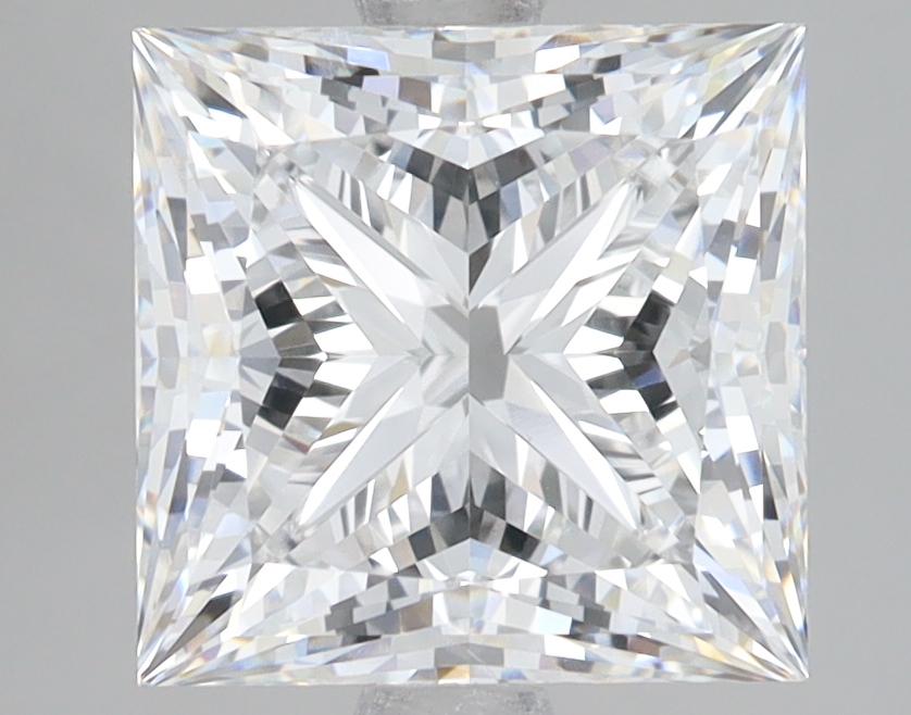 Lab Grown 3.77 Carat, E Colour, <br/>VS1 Clarity PRINCESS Diamond