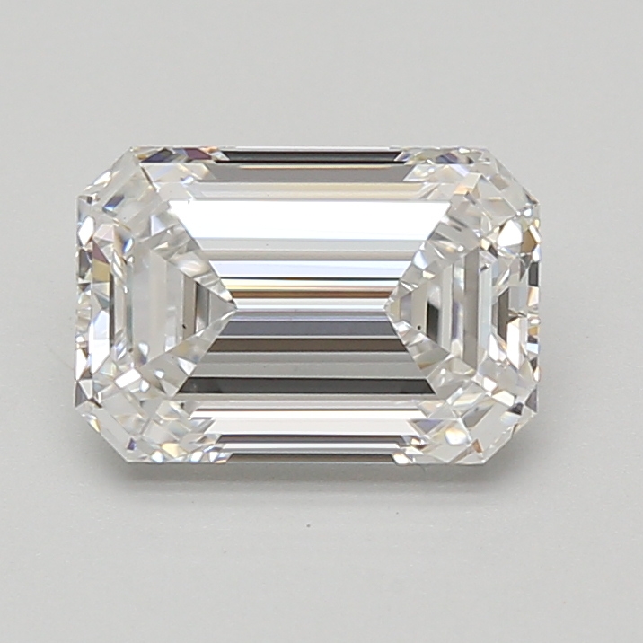 Lab Grown 2.1 Carat, D Colour, <br/>VS2 Clarity EMERALD Diamond