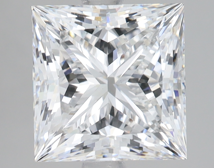 Lab Grown 4.06 Carat, E Colour, <br/>VS1 Clarity PRINCESS Diamond