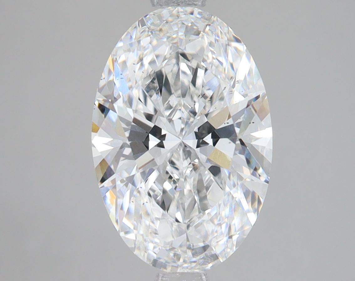 Lab Grown 3 Carat, E Colour, <br/>SI1 Clarity OVAL Diamond