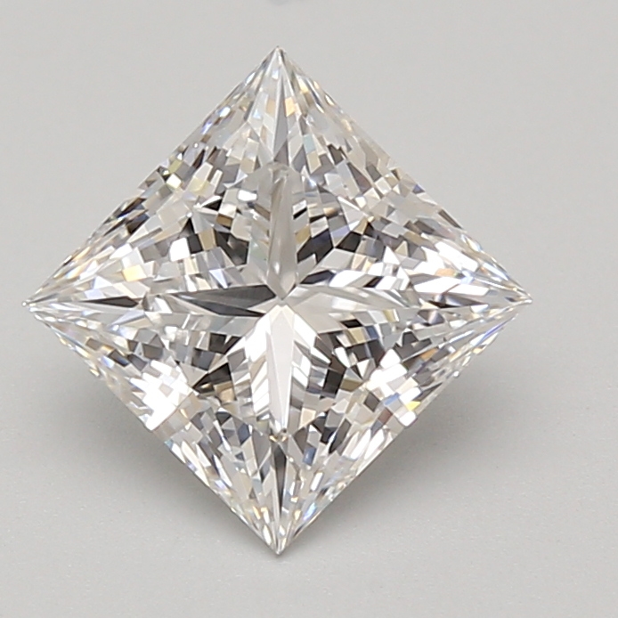 Lab Grown 2.1 Carat, E Colour, <br/>VS1 Clarity PRINCESS Diamond