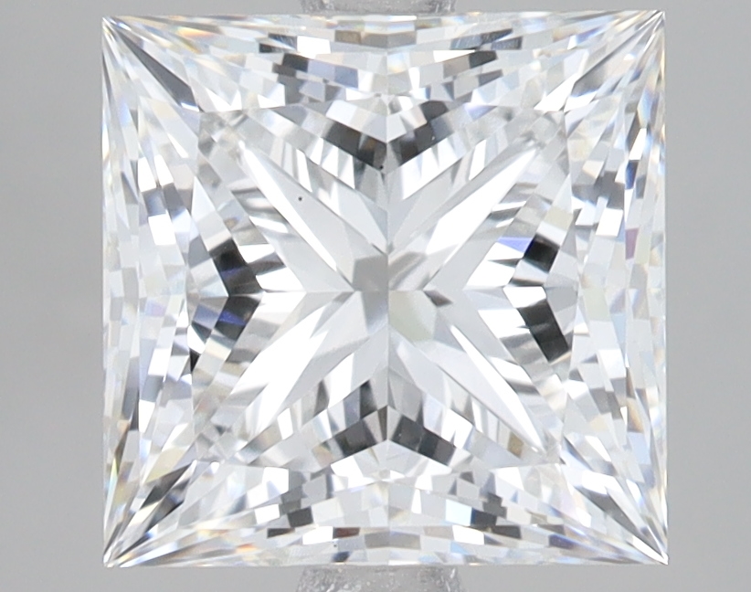 Lab Grown 3.74 Carat, E Colour, <br/>VS1 Clarity PRINCESS Diamond