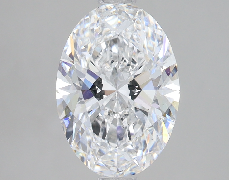 Lab Grown 2.08 Carat, E Colour, <br/>SI1 Clarity OVAL Diamond