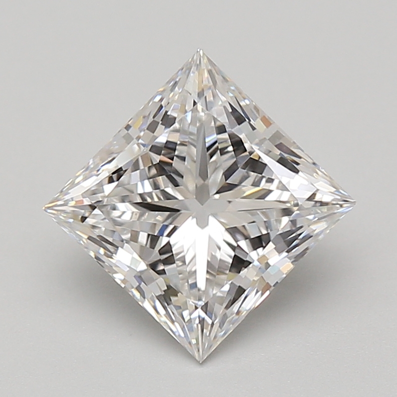 Lab Grown 2.77 Carat, E Colour, <br/>VS1 Clarity PRINCESS Diamond