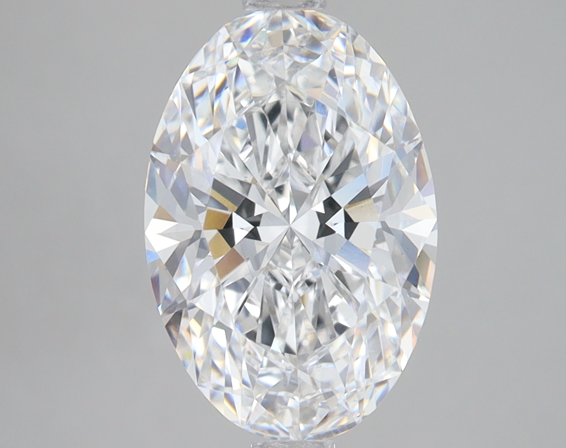 Lab Grown 3.08 Carat, E Colour, <br/>VS2 Clarity OVAL Diamond