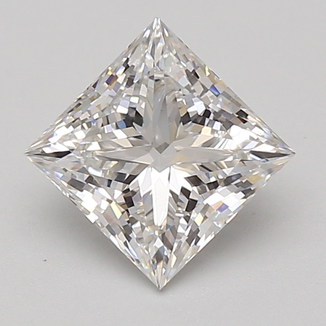 Lab Grown 2.03 Carat, E Colour, <br/>VS1 Clarity PRINCESS Diamond