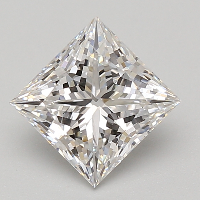 Lab Grown 2.1 Carat, D Colour, <br/>VS1 Clarity PRINCESS Diamond