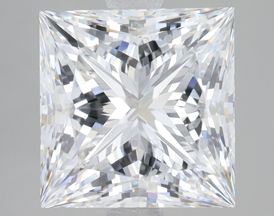 Lab Grown 4.08 Carat, E Colour, <br/>VS1 Clarity PRINCESS Diamond