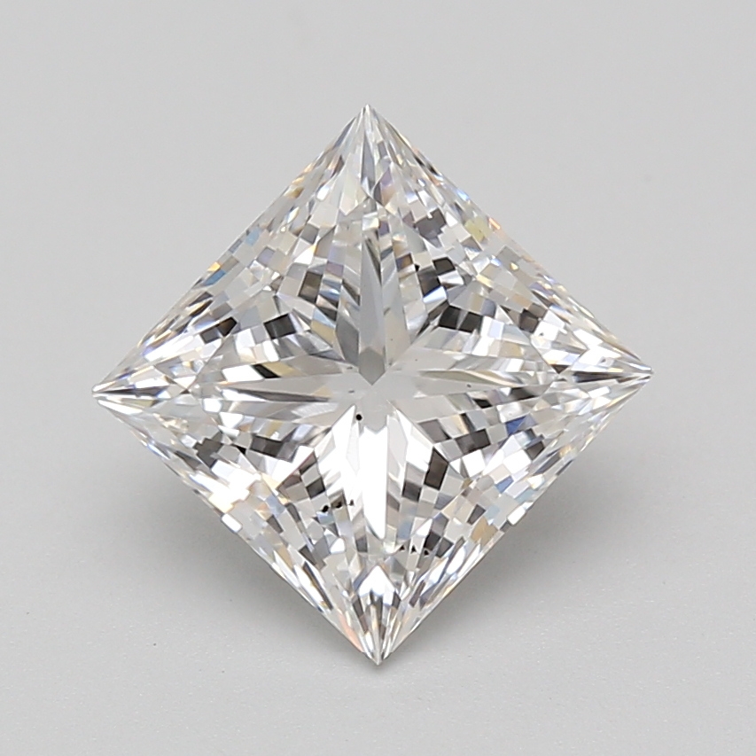 Lab Grown 2.89 Carat, E Colour, <br/>SI1 Clarity PRINCESS Diamond