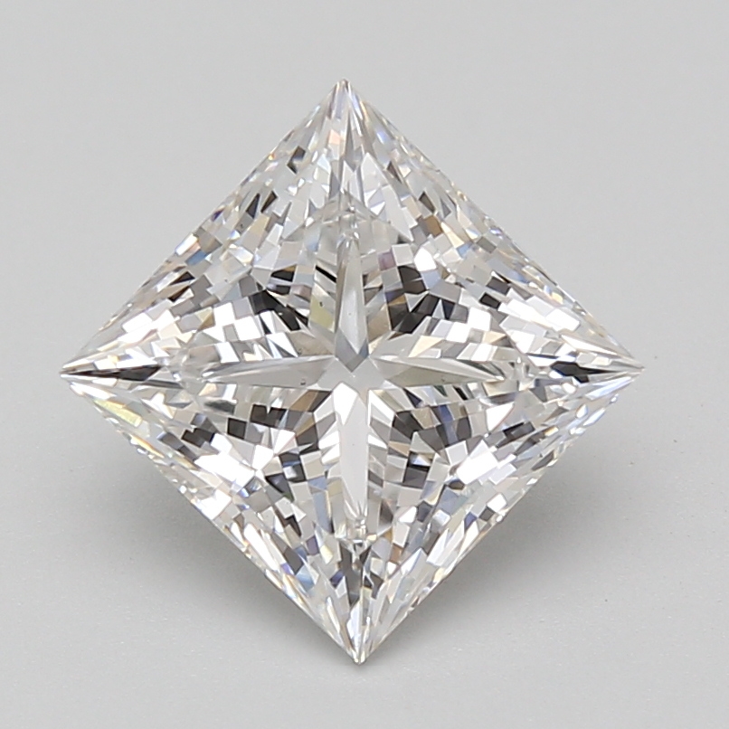 Lab Grown 3.09 Carat, E Colour, <br/>VS1 Clarity PRINCESS Diamond