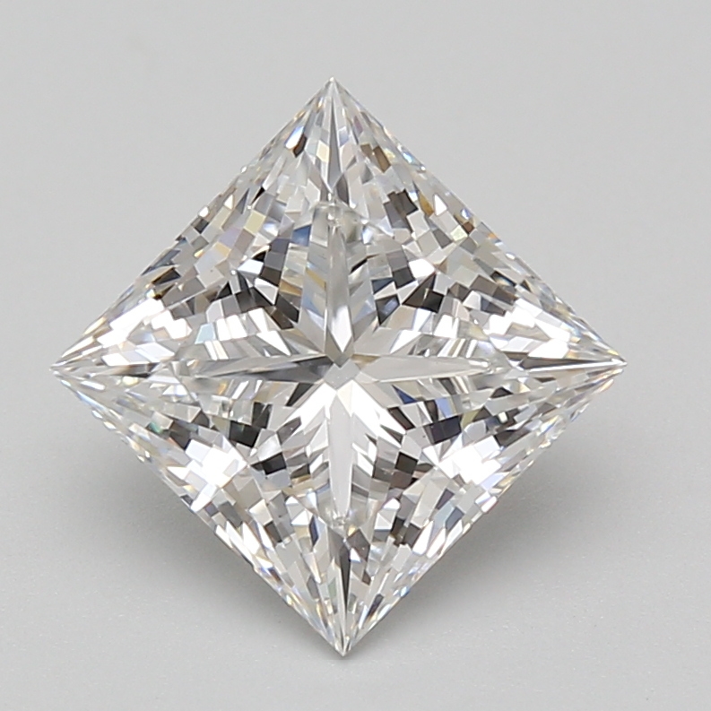 Lab Grown 3.04 Carat, E Colour, <br/>VS1 Clarity PRINCESS Diamond