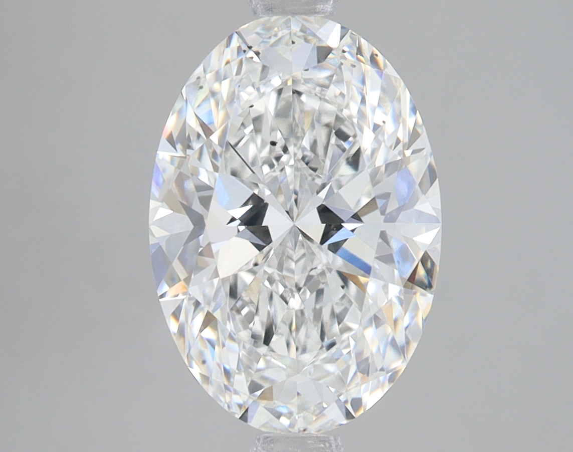 Lab Grown 3.04 Carat, E Colour, <br/>SI1 Clarity OVAL Diamond