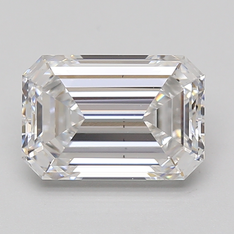 Lab Grown 3.09 Carat, D Colour, <br/>VS2 Clarity EMERALD Diamond