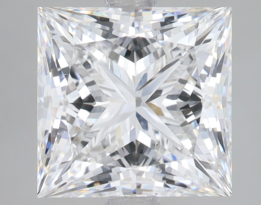 Lab Grown 4.05 Carat, E Colour, <br/>VS2 Clarity PRINCESS Diamond
