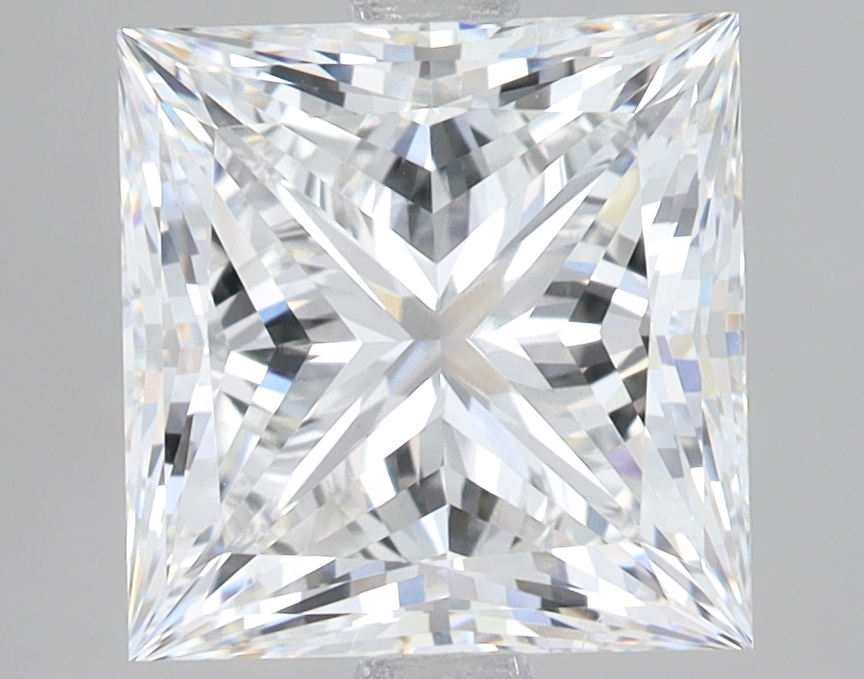 Lab Grown 4.06 Carat, E Colour, <br/>VS1 Clarity PRINCESS Diamond