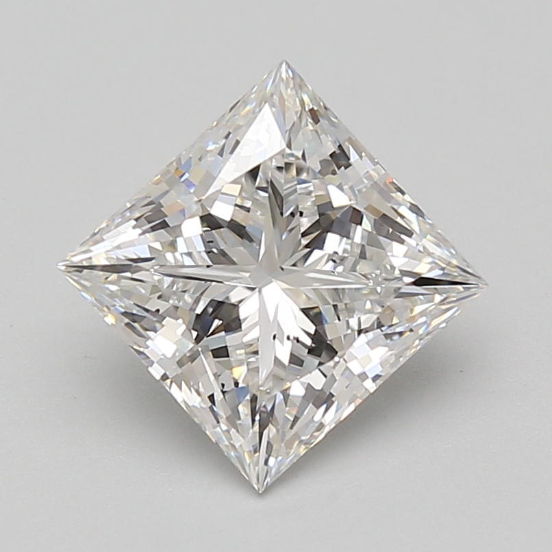 Lab Grown 2.88 Carat, E Colour, <br/>SI1 Clarity PRINCESS Diamond