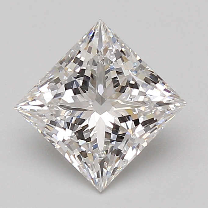 Lab Grown 2.09 Carat, E Colour, <br/>VS1 Clarity PRINCESS Diamond