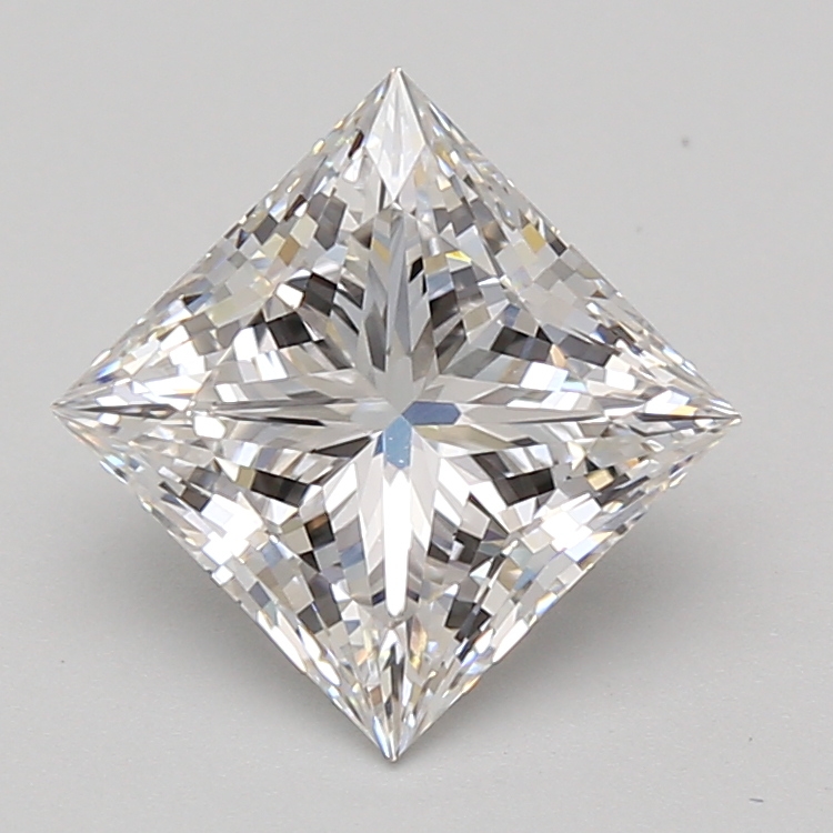 Lab Grown 2.76 Carat, D Colour, <br/>VS2 Clarity PRINCESS Diamond