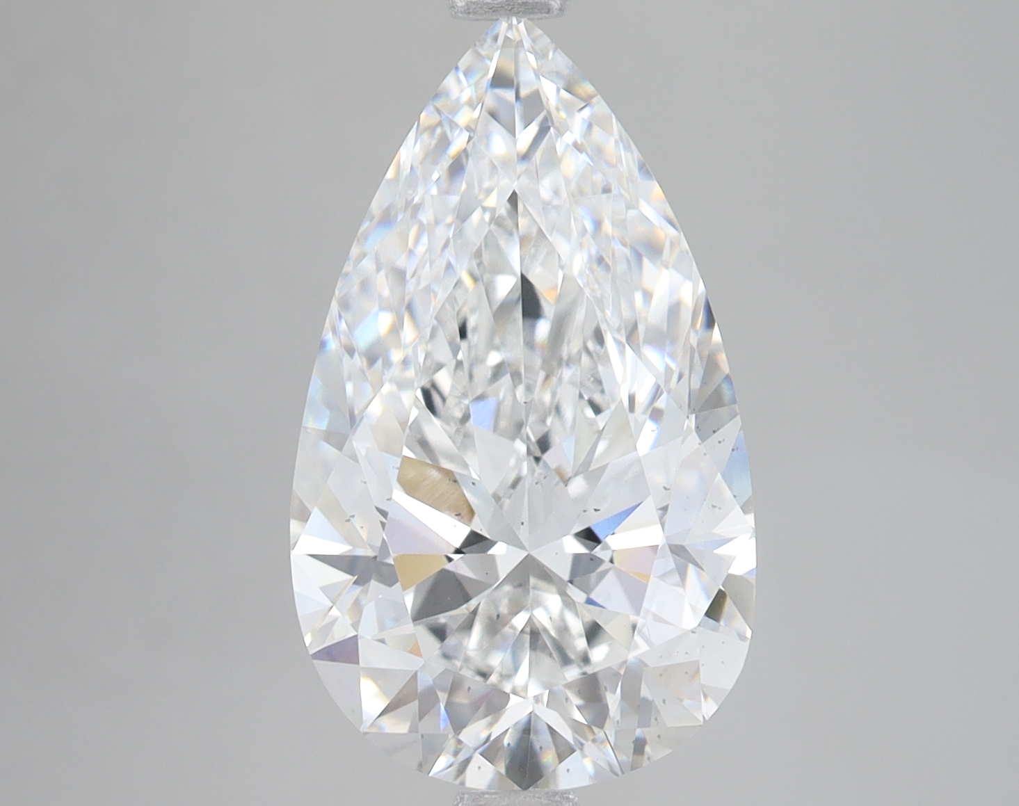 Lab Grown 5.08 Carat, E Colour, <br/>SI1 Clarity PEAR Diamond