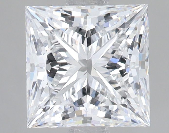 Lab Grown 2.08 Carat, D Colour, <br/>VS2 Clarity PRINCESS Diamond