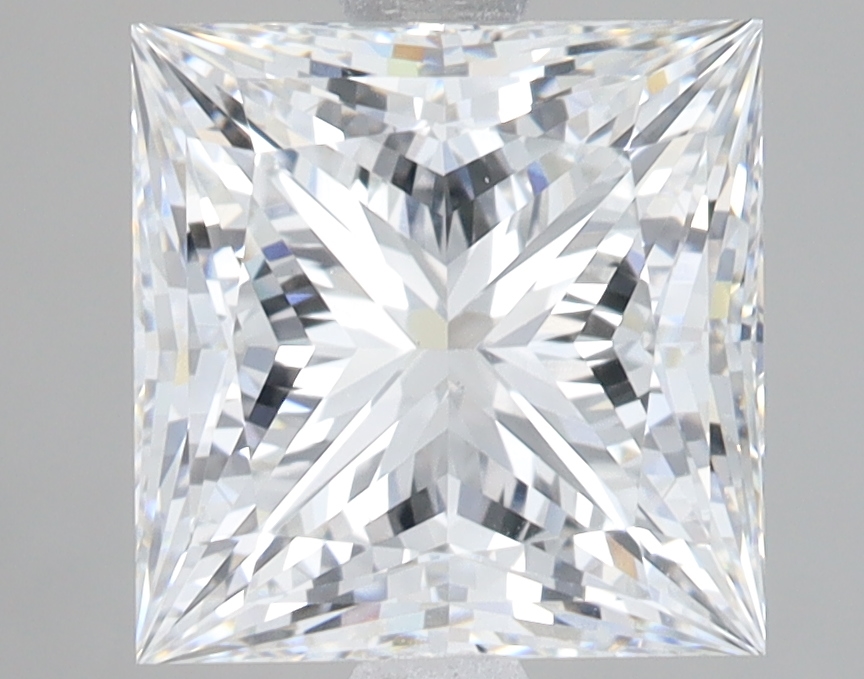 Lab Grown 4.05 Carat, E Colour, <br/>VS1 Clarity PRINCESS Diamond