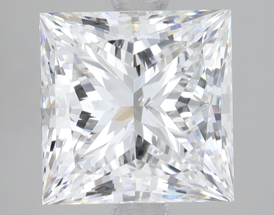 Lab Grown 4.06 Carat, E Colour, <br/>VS1 Clarity PRINCESS Diamond