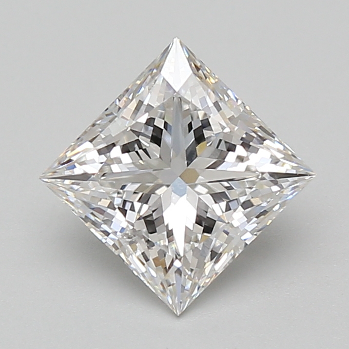 Lab Grown 2.1 Carat, E Colour, <br/>VS1 Clarity PRINCESS Diamond