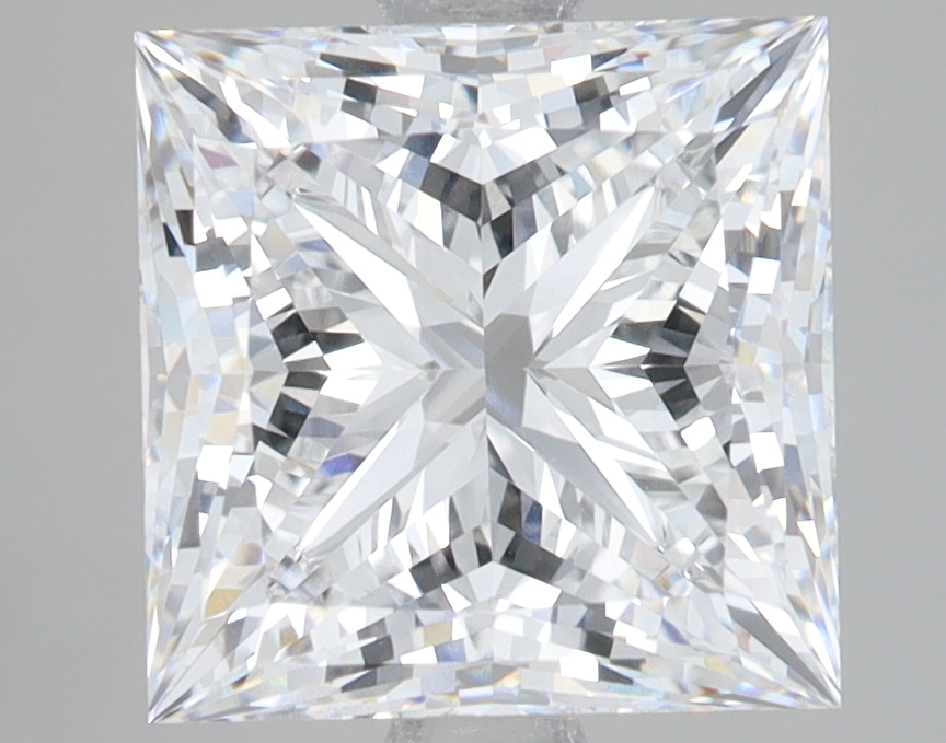 Lab Grown 4.09 Carat, D Colour, <br/>VS1 Clarity PRINCESS Diamond