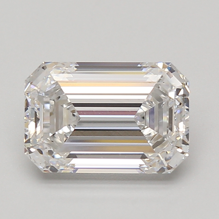 Lab Grown 2.79 Carat, D Colour, <br/>VS2 Clarity EMERALD Diamond