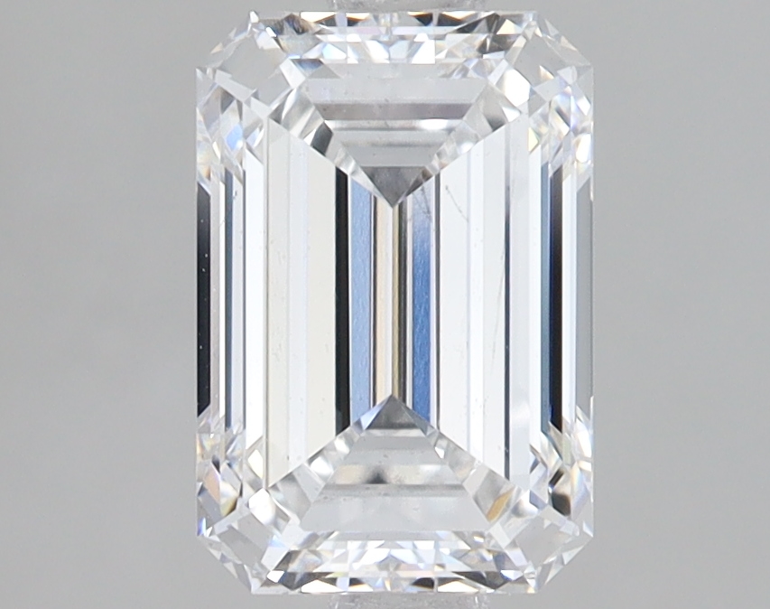 Lab Grown 2.1 Carat, D Colour, <br/>VS2 Clarity EMERALD Diamond