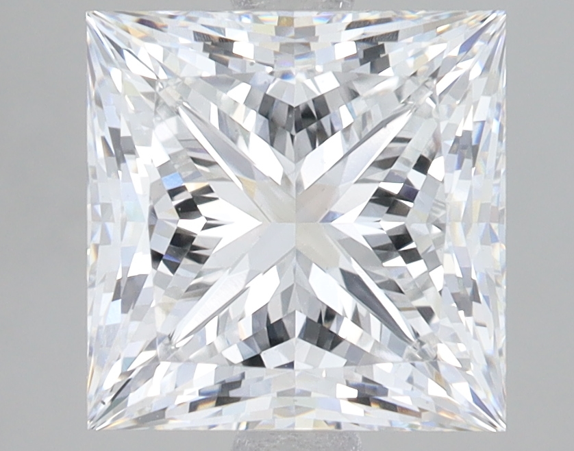 Lab Grown 3.71 Carat, E Colour, <br/>VS1 Clarity PRINCESS Diamond