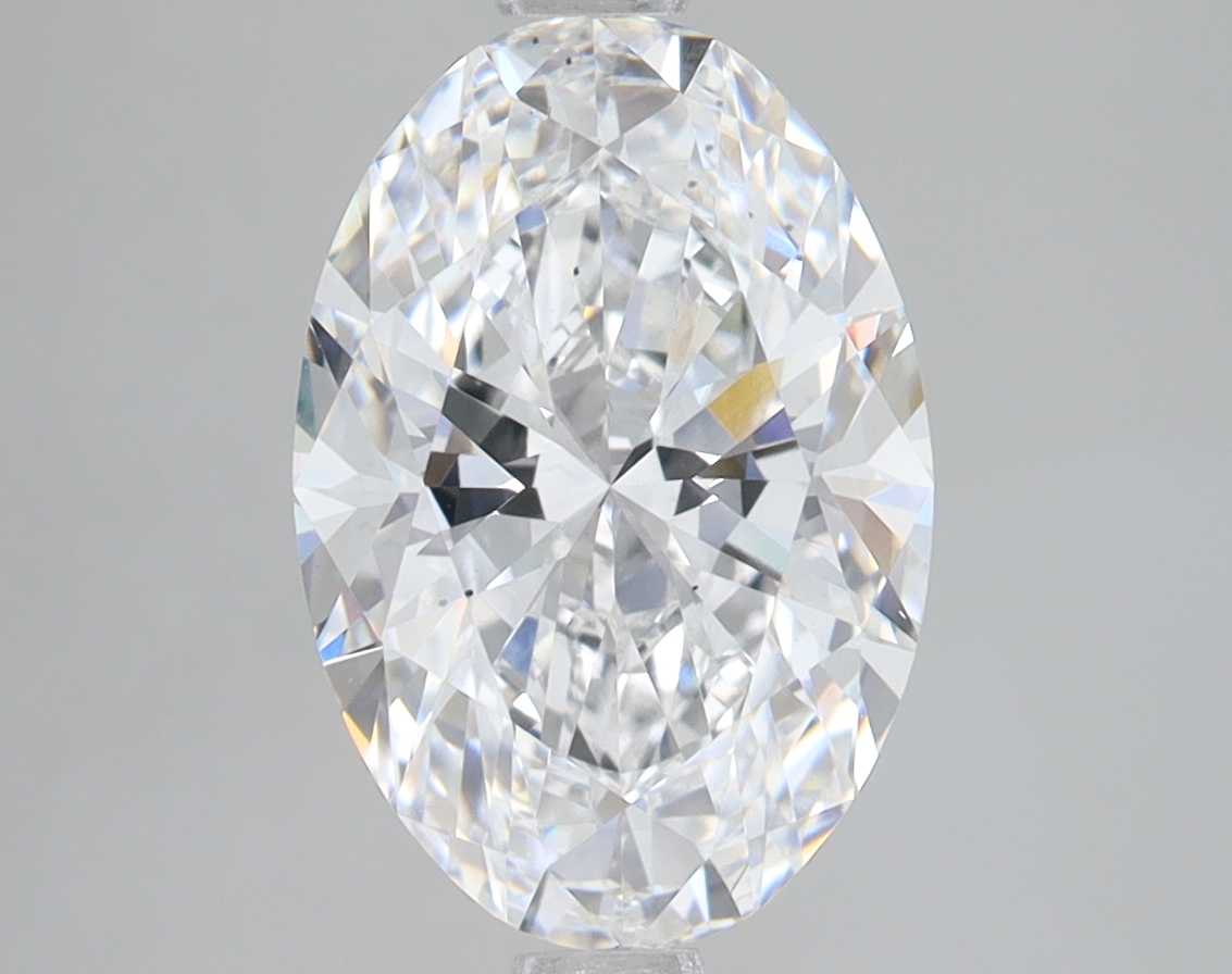 Lab Grown 3.08 Carat, E Colour, <br/>VS2 Clarity OVAL Diamond