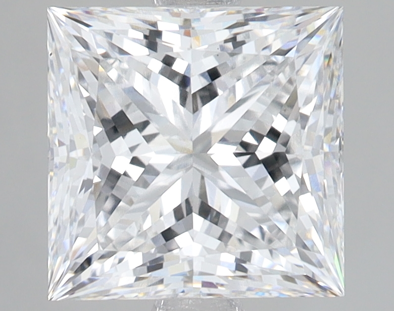 Lab Grown 3.07 Carat, E Colour, <br/>VS1 Clarity PRINCESS Diamond