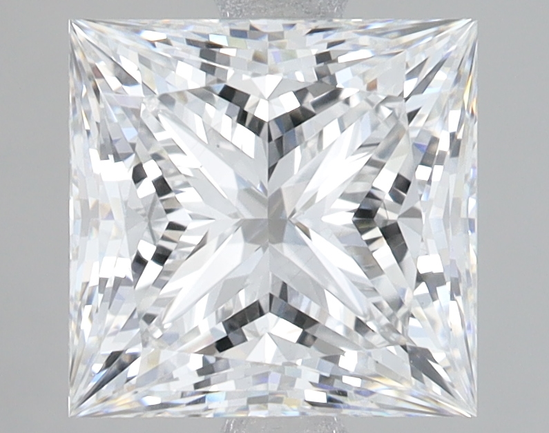 Lab Grown 3.1 Carat, E Colour, <br/>VS1 Clarity PRINCESS Diamond