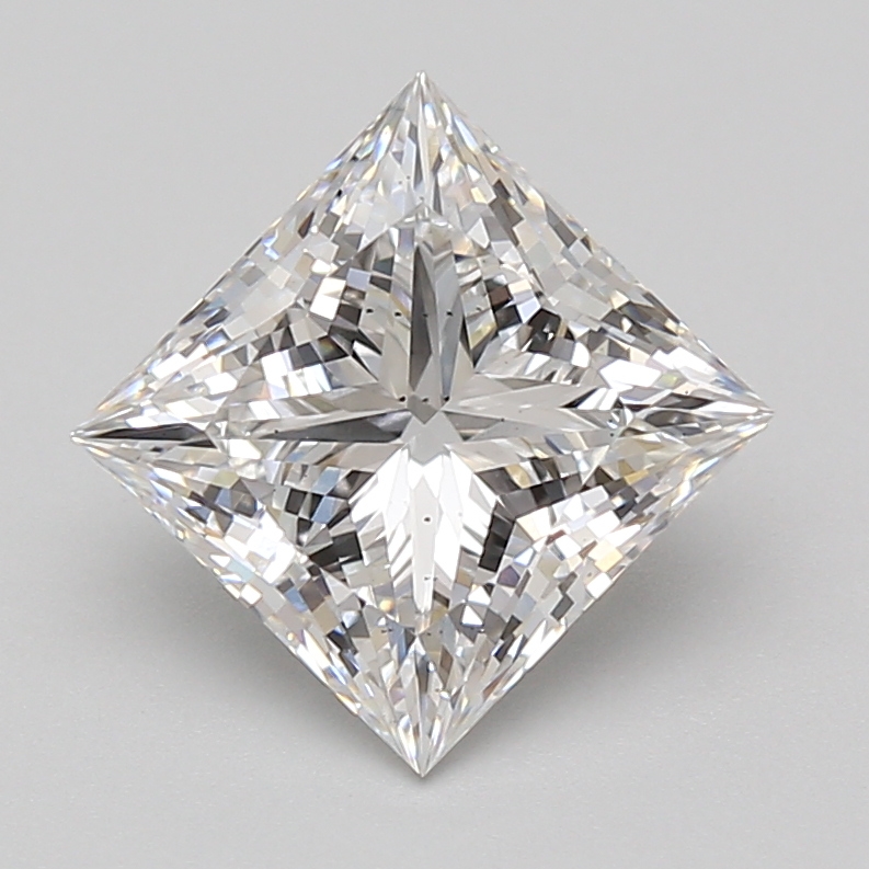 Lab Grown 3.02 Carat, D Colour, <br/>VS2 Clarity PRINCESS Diamond