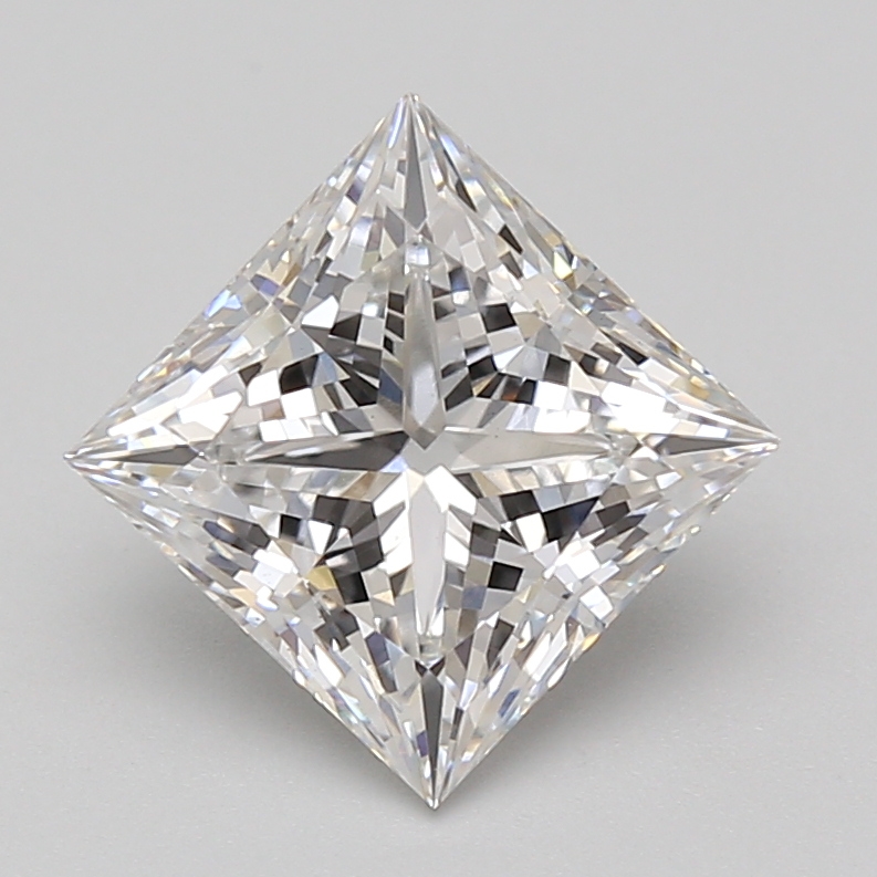 Lab Grown 3.09 Carat, E Colour, <br/>VS1 Clarity PRINCESS Diamond