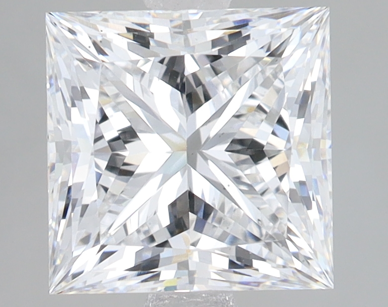 Lab Grown 3.09 Carat, D Colour, <br/>VS1 Clarity PRINCESS Diamond