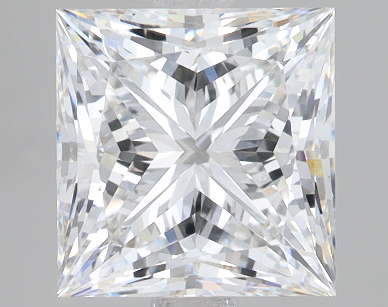 Lab Grown 3.07 Carat, E Colour, <br/>VS1 Clarity PRINCESS Diamond