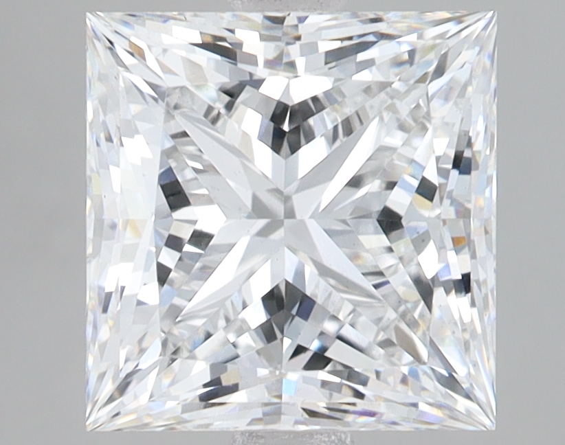 Lab Grown 3.58 Carat, E Colour, <br/>VS1 Clarity PRINCESS Diamond