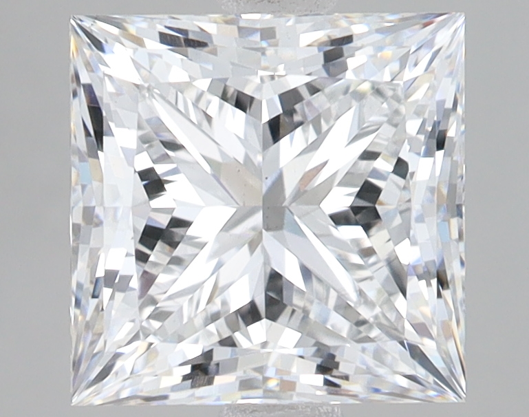 Lab Grown 3.07 Carat, E Colour, <br/>VS1 Clarity PRINCESS Diamond