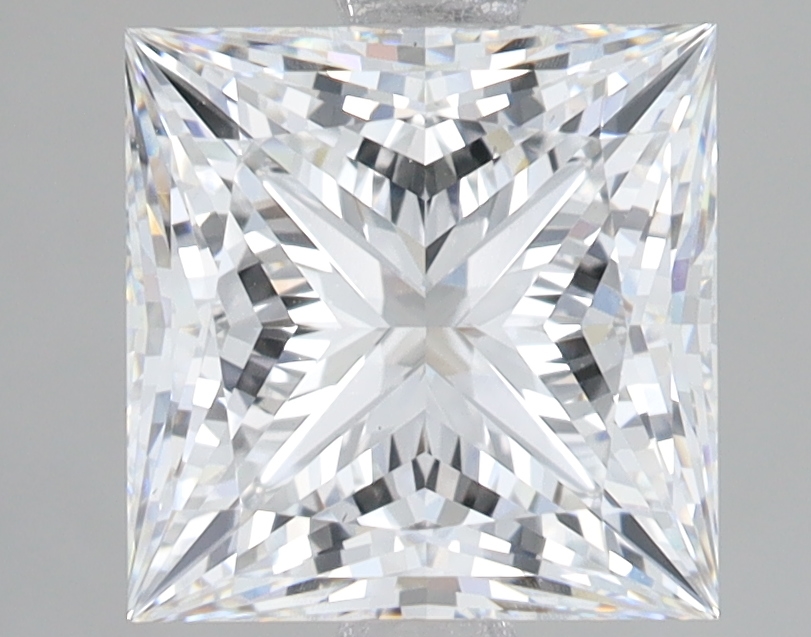 Lab Grown 3.09 Carat, D Colour, <br/>VS1 Clarity PRINCESS Diamond
