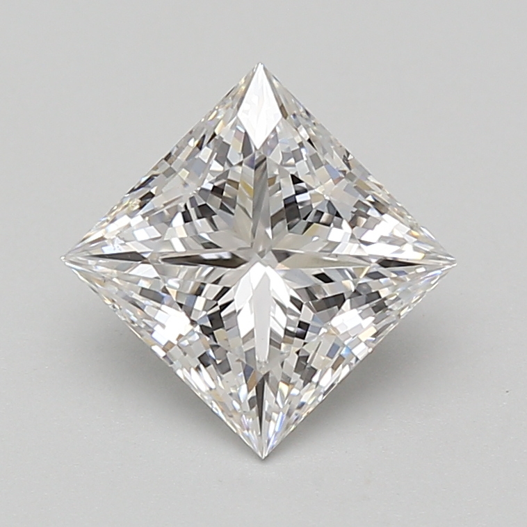 Lab Grown 2.08 Carat, D Colour, <br/>VS1 Clarity PRINCESS Diamond