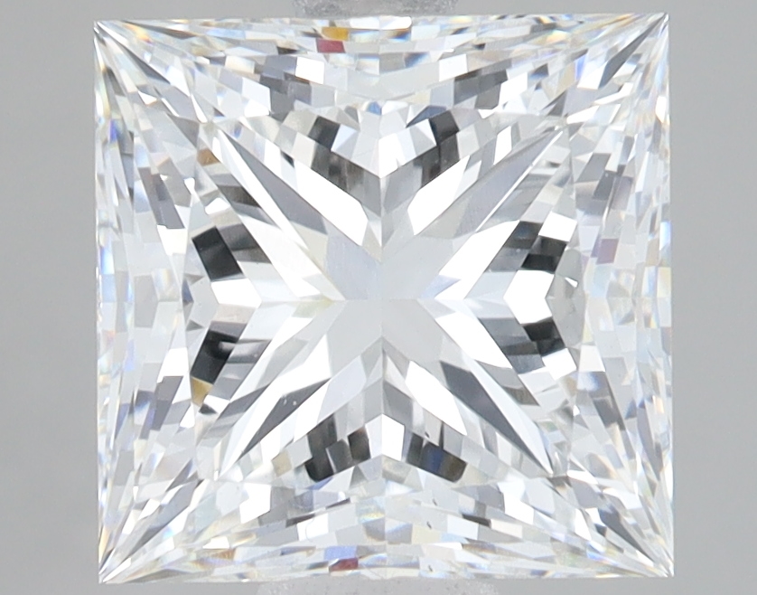 Lab Grown 4.1 Carat, E Colour, <br/>VS1 Clarity PRINCESS Diamond