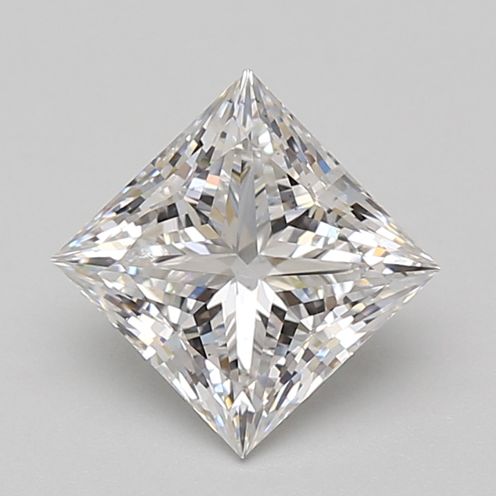 Lab Grown 2.05 Carat, D Colour, <br/>VS1 Clarity PRINCESS Diamond
